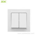 10A Hanger wall light switch 2 Gang